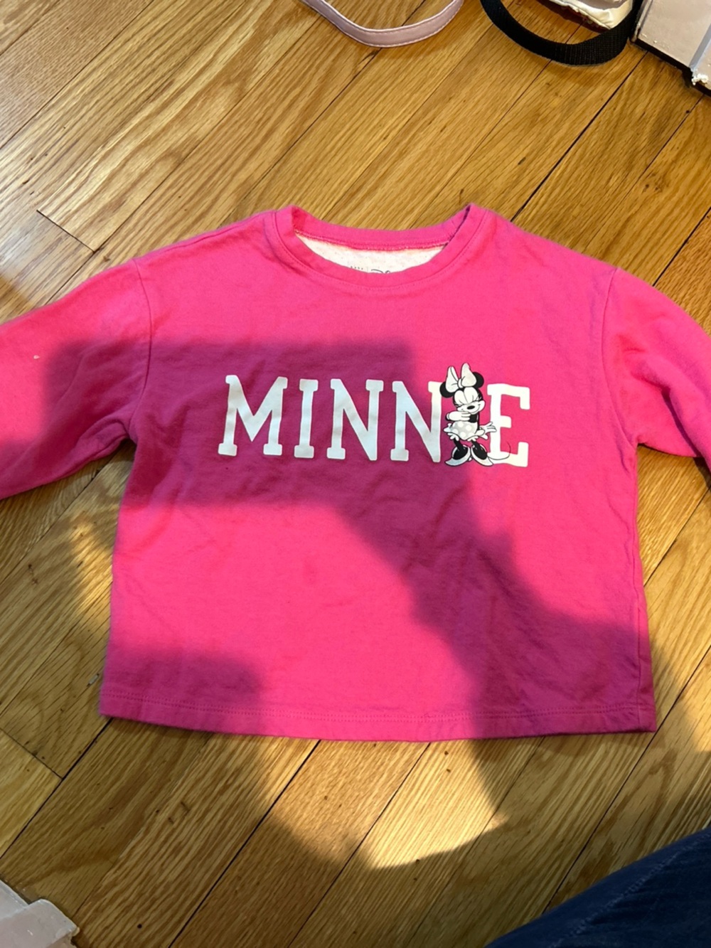 GAP Pink Minnie Mouse Long-Sleeve Sweatshirt